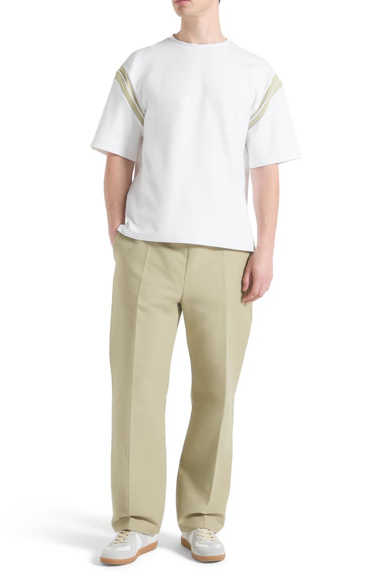 Georges Varsity Cotton T-Shirt, Main, color, Off White