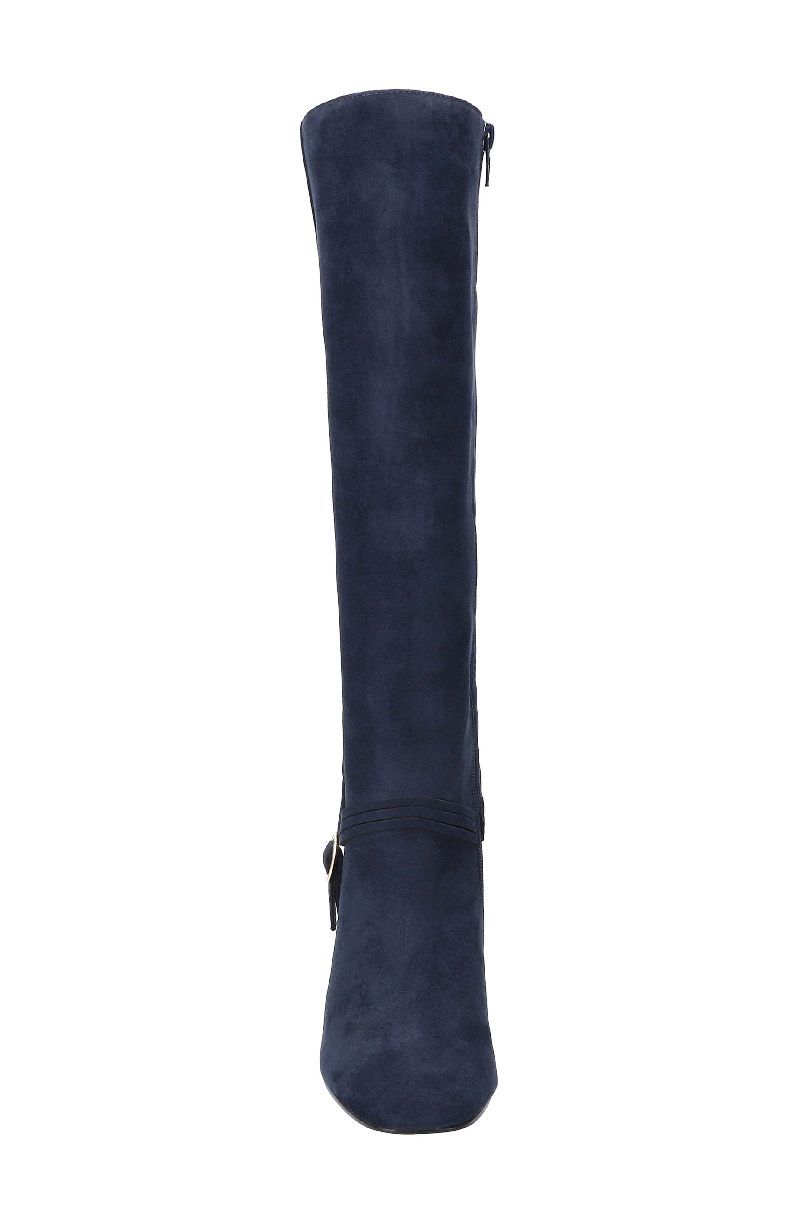 Oleander Knee High Boot, Alternate, color, NAVY SUEDE