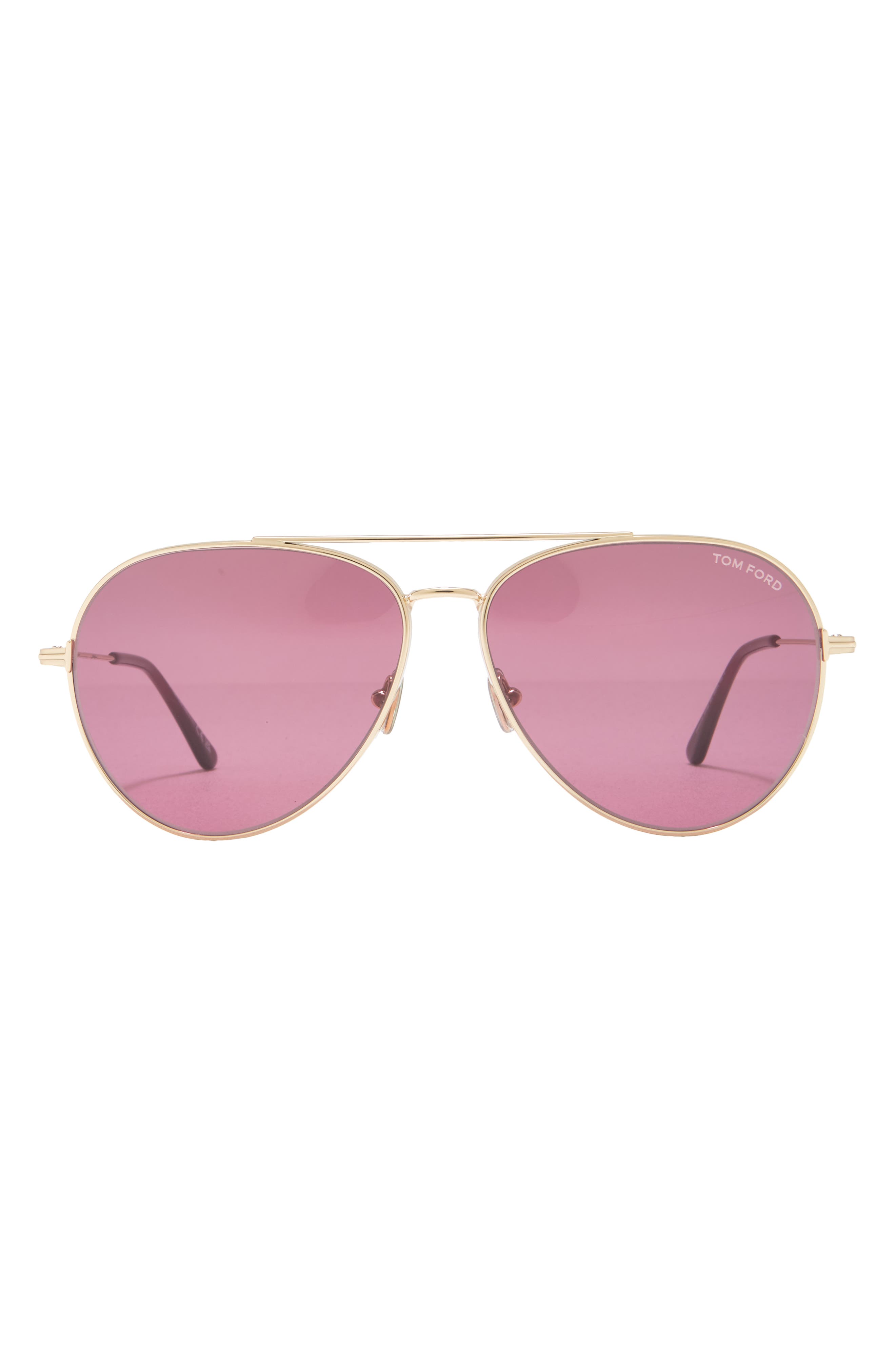 TOM FORD 62mm Pilot Sunglasses