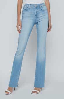 Ruth Raw Hem Straight Leg Jeans
