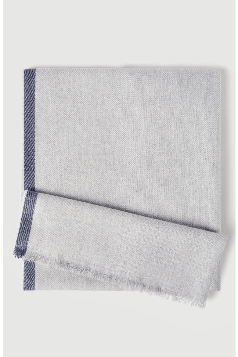 Cashmere scarf, Alternate, color, Pearl Grey
