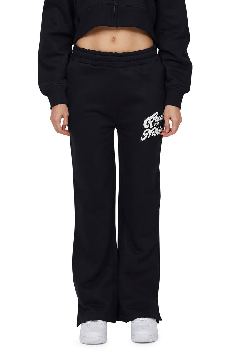 Good For Nothing Funk Relaxed Flared Jogger, Main, color, Black