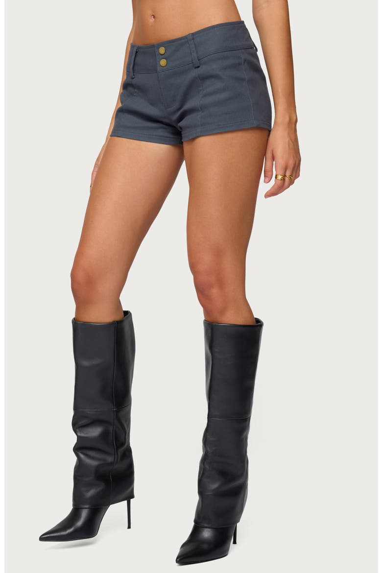 Kayra Micro Shorts, Alternate, color, DARK-GRAY