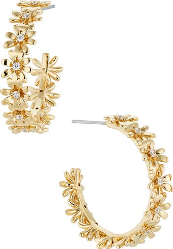 AJOA Game On CZ Daisy Hoop Earrings | Nordstromrack