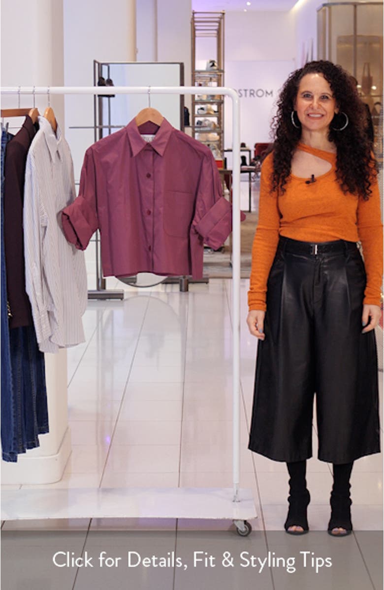 Next Ex Crop Cotton Button-Up Shirt, sales video thumbnail