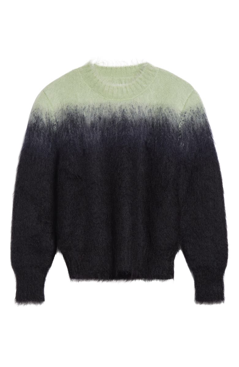 Jil Sander Brushed Mohair Blend Jacquard Crewneck Sweater, Main, color, After Eight