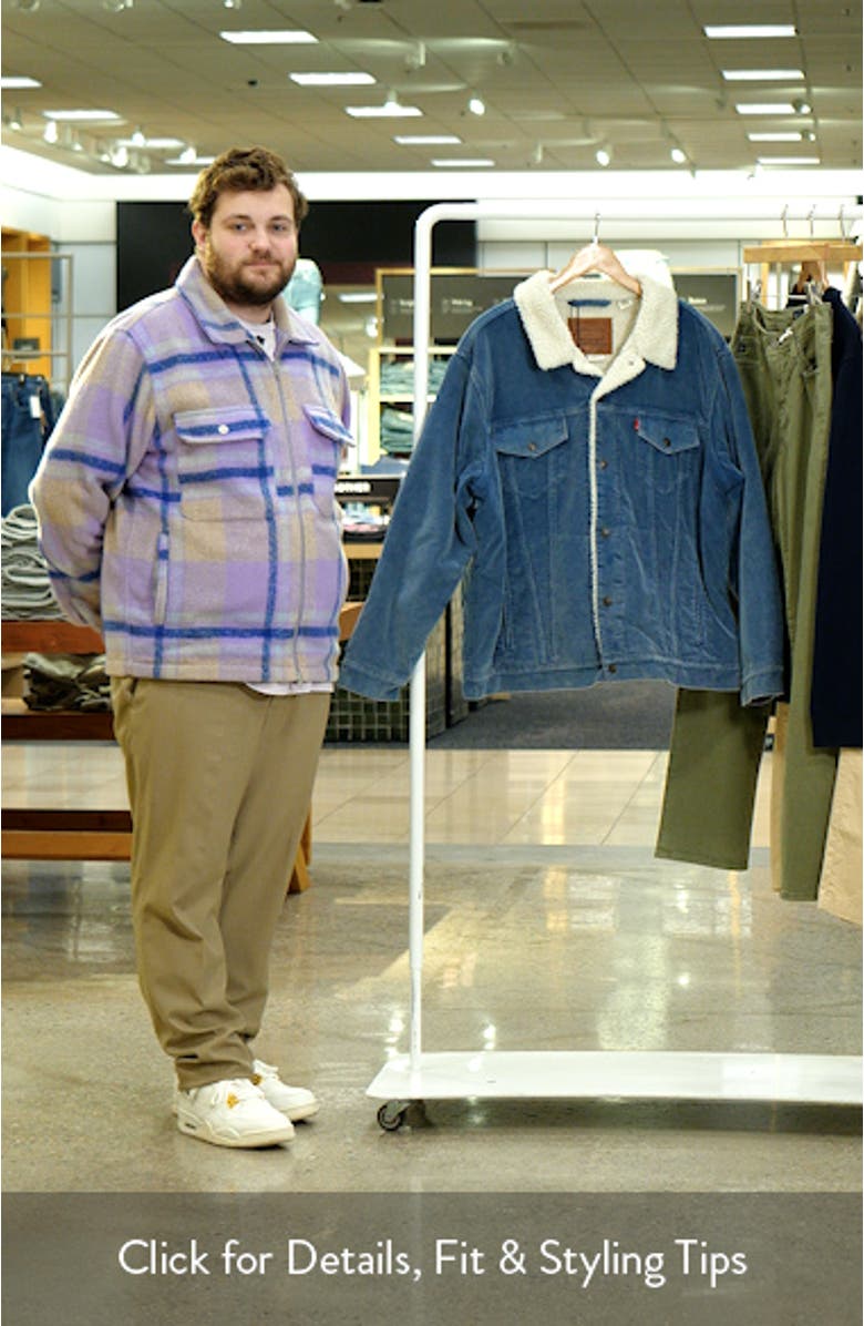 Corduroy High Pile Fleece Lined Trucker Jacket, sales video thumbnail