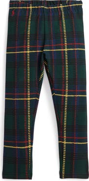 Polo Ralph Lauren Kids' Plaid Cotton Leggings