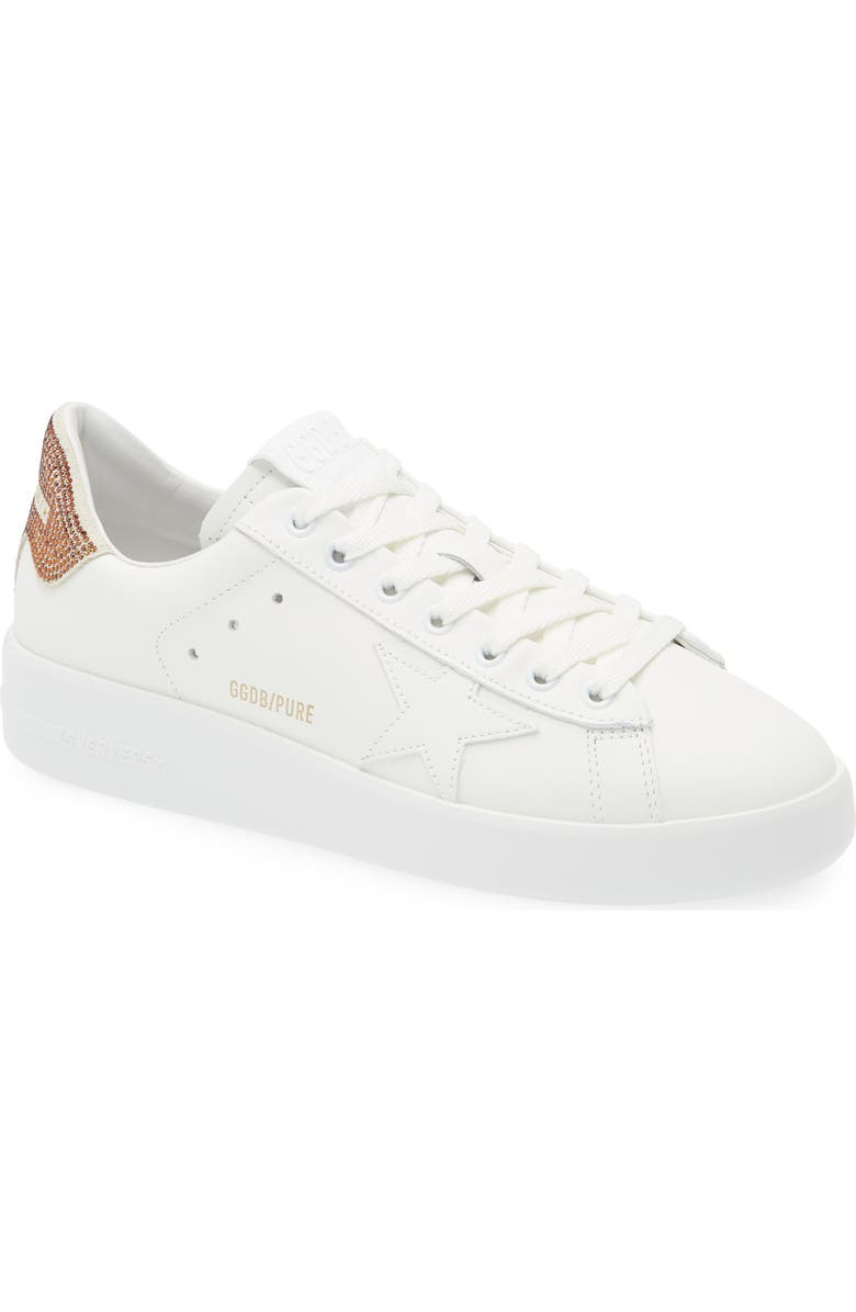 Golden Goose Purestar Sneaker, Main, color, Optic White/ Brown/ Beige