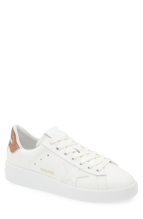 Golden Goose Purestar Mixed Leather Low-top Sneakers In Multi