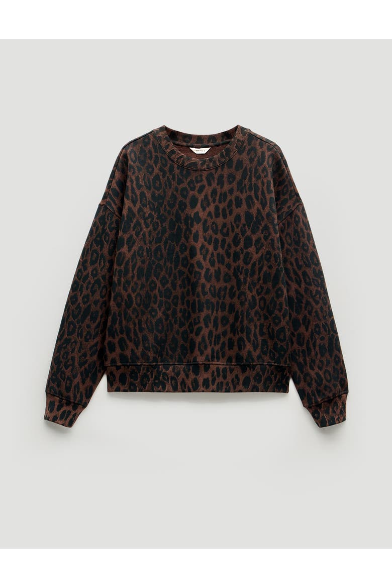Leopard Print Sweatshirt, Alternate, color, Soft Leopard