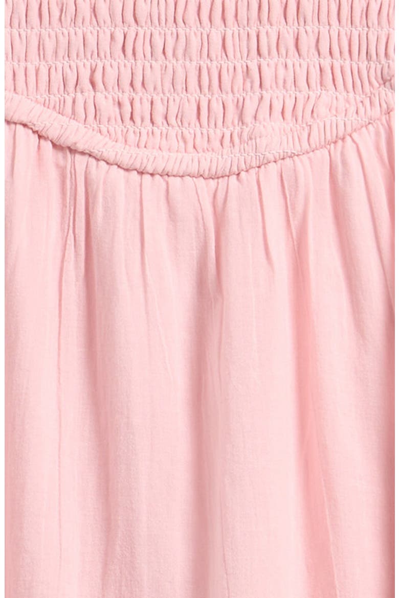 Kids' Smocked Cotton Sundress, Alternate, color, CHALK PINK