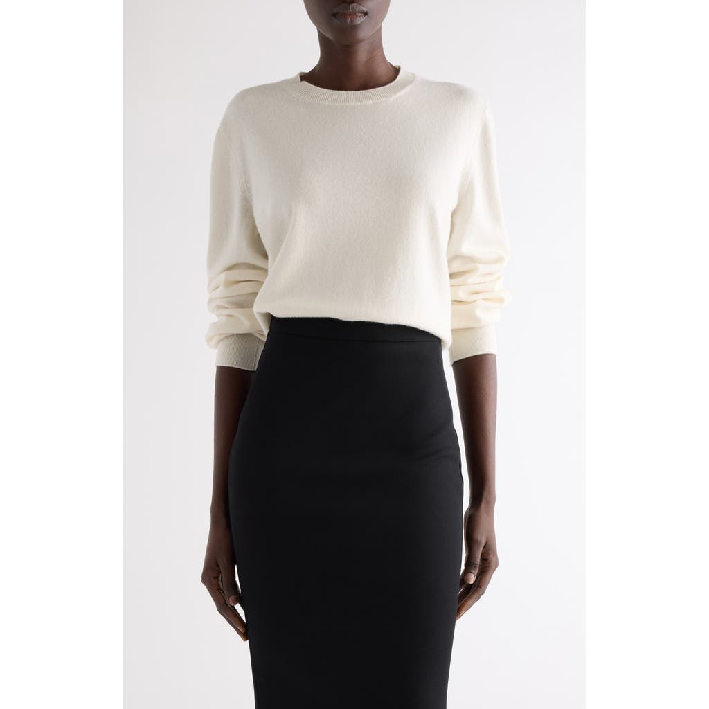 Givenchy Silk Crewneck Sweater In White