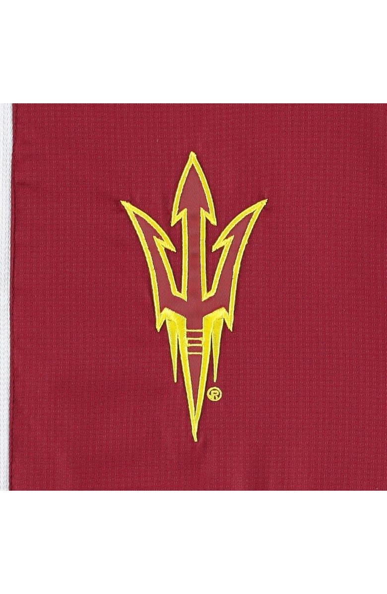 G-III SPORTS BY CARL BANKS Men's G-III Sports by Carl Banks White/Maroon Arizona State Sun Devils Fair Catch Half-Zip Anorak Jacket, Alternate, color, 