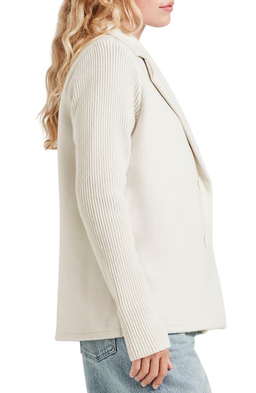 Splendid Singrid Double Breasted Wool Blend Jacket In Pale Oak