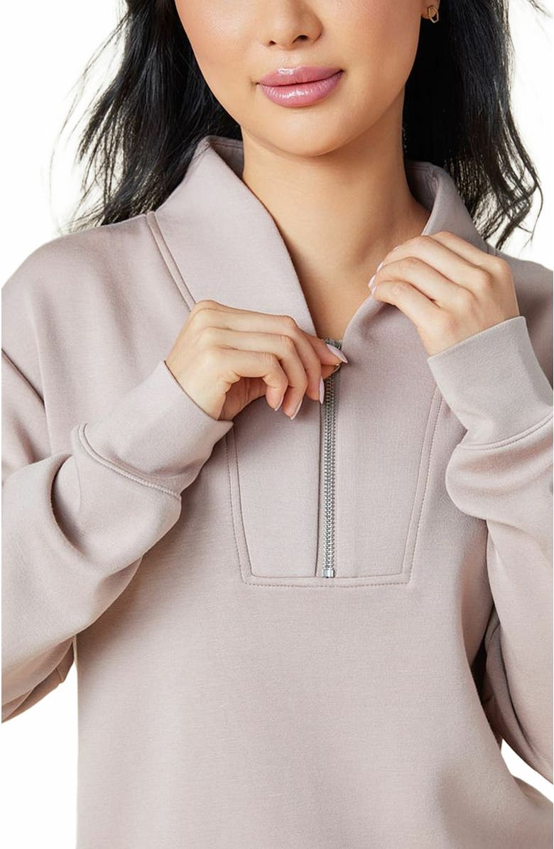 Softies Athleisure DreamTech 1/4 Zip Jogger Set, Alternate, color, Coco