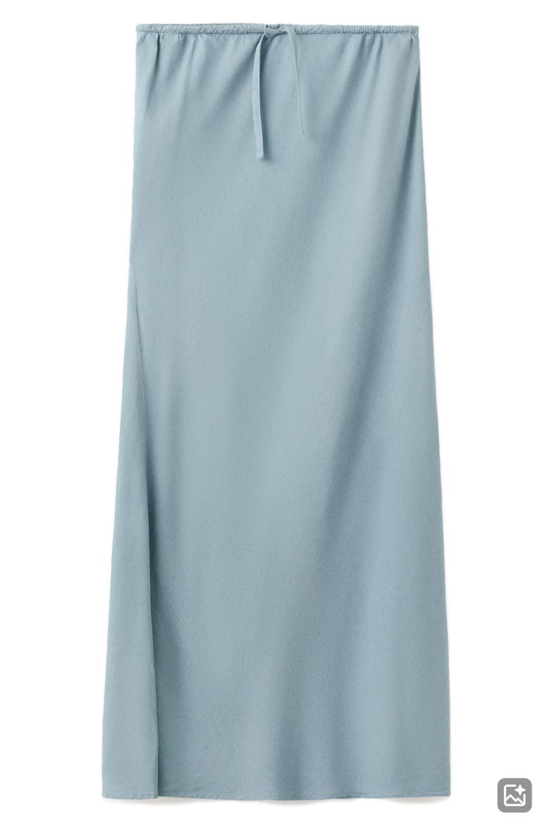 Linen Blend Straight Skirt, Main, color, SKY BLUE