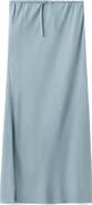MANGO TEEN Linen Blend Straight Skirt