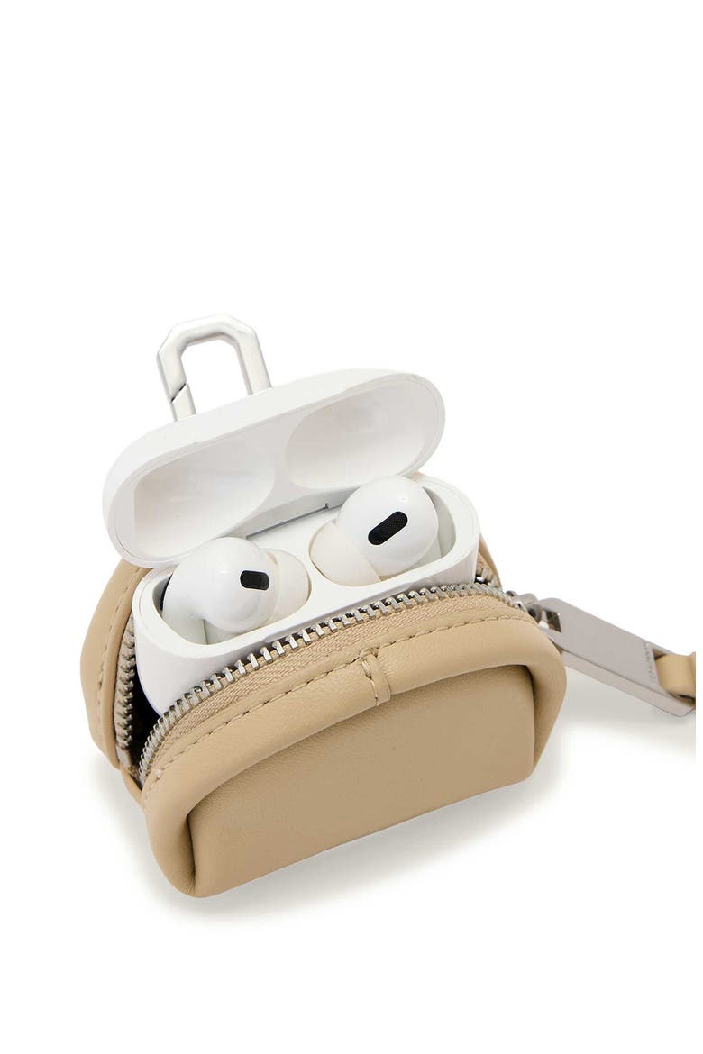Rosalie Leather AirPod Case, Alternate, color, BONE
