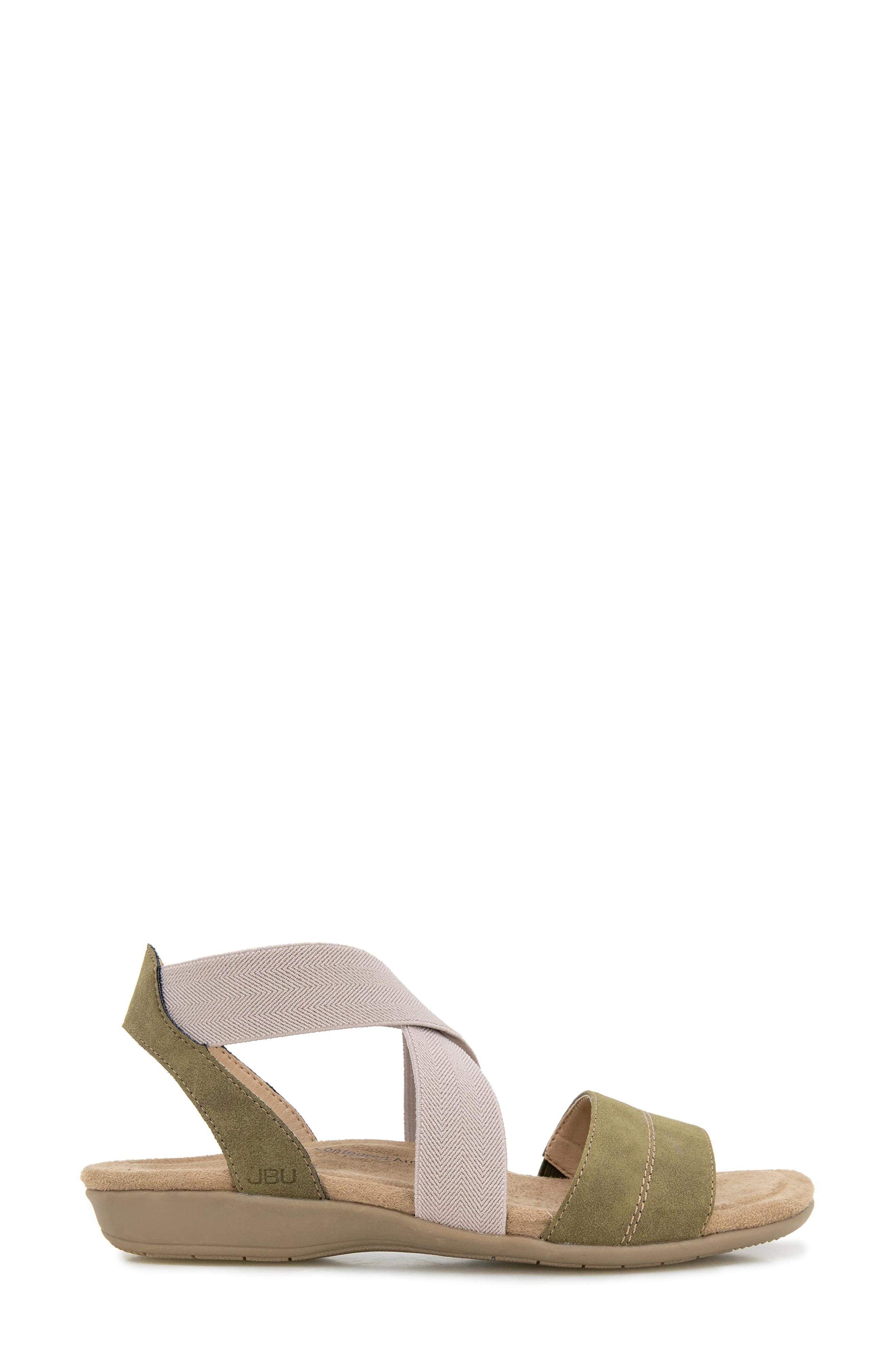 JBU Meg Sandal, Alternate, color, Olive/ Taupe