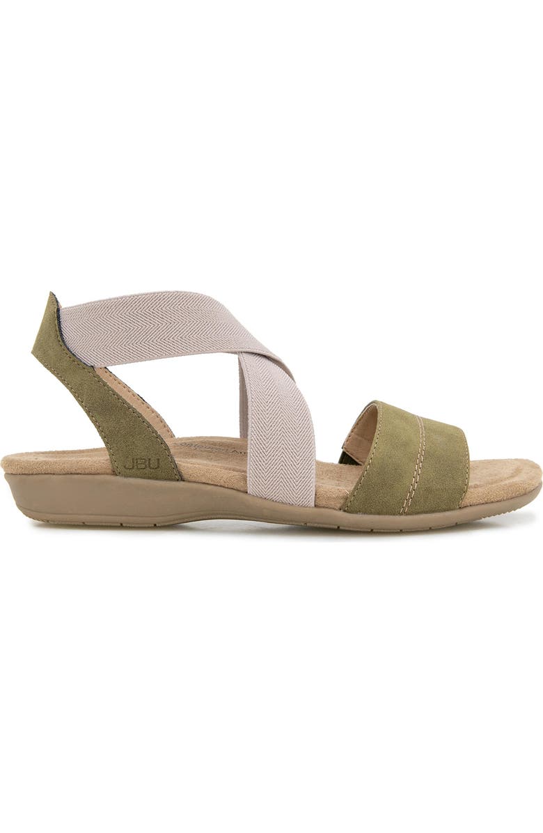 JBU Meg Sandal, Alternate, color, Olive/ Taupe