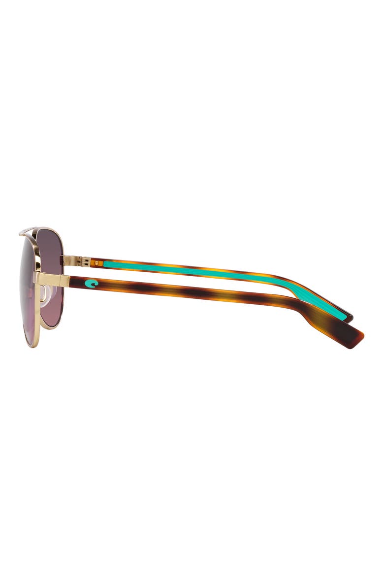 Peli 57mm Gradient Pilot Sunglasses, Alternate, color, GOLD