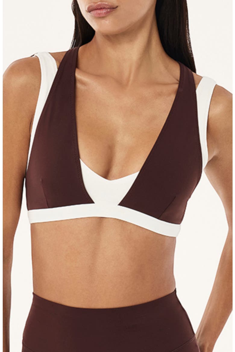 Unity Sports Bra, Main, color, MAHOGANY/ WHISPER WHITE