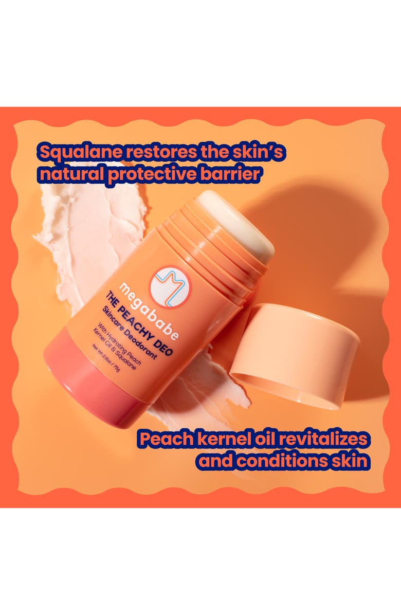 Megababe The Peachy Deo Skin Care Deodorant, Alternate, color,