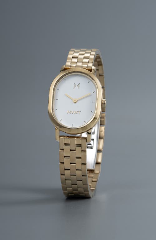 Mvmt Carmel Oval Watch, 25mm In White