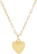 MARLYN SCHIFF Small Puffy Heart Charm Necklace