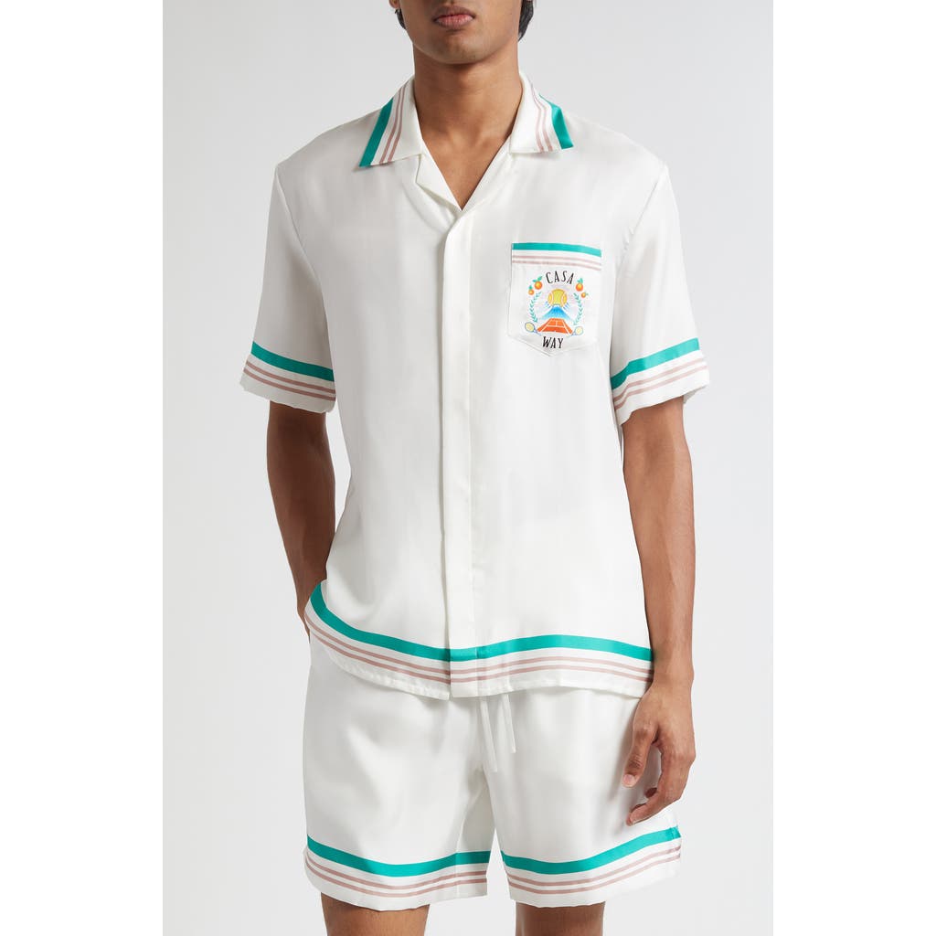 Casablanca Casa Way Silk Camp Shirt  product