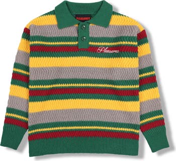 Cooper Stripe Polo Sweater