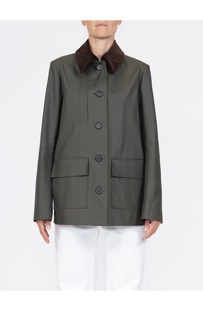 Callas Milano Hudson Field jacket water resisrant canvas, Alternate, color, Army