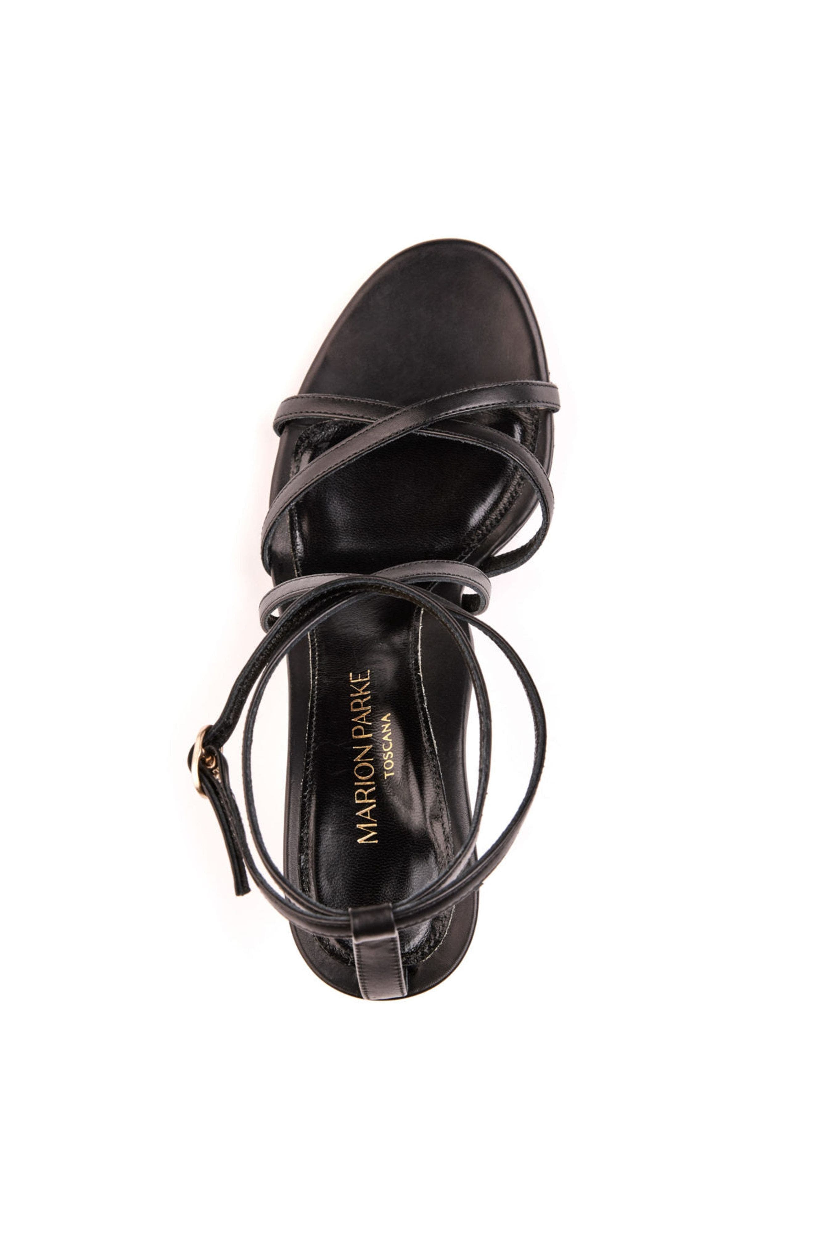 MARION PARKE Lottie 85 Sandal Nappa, Alternate, color, Black