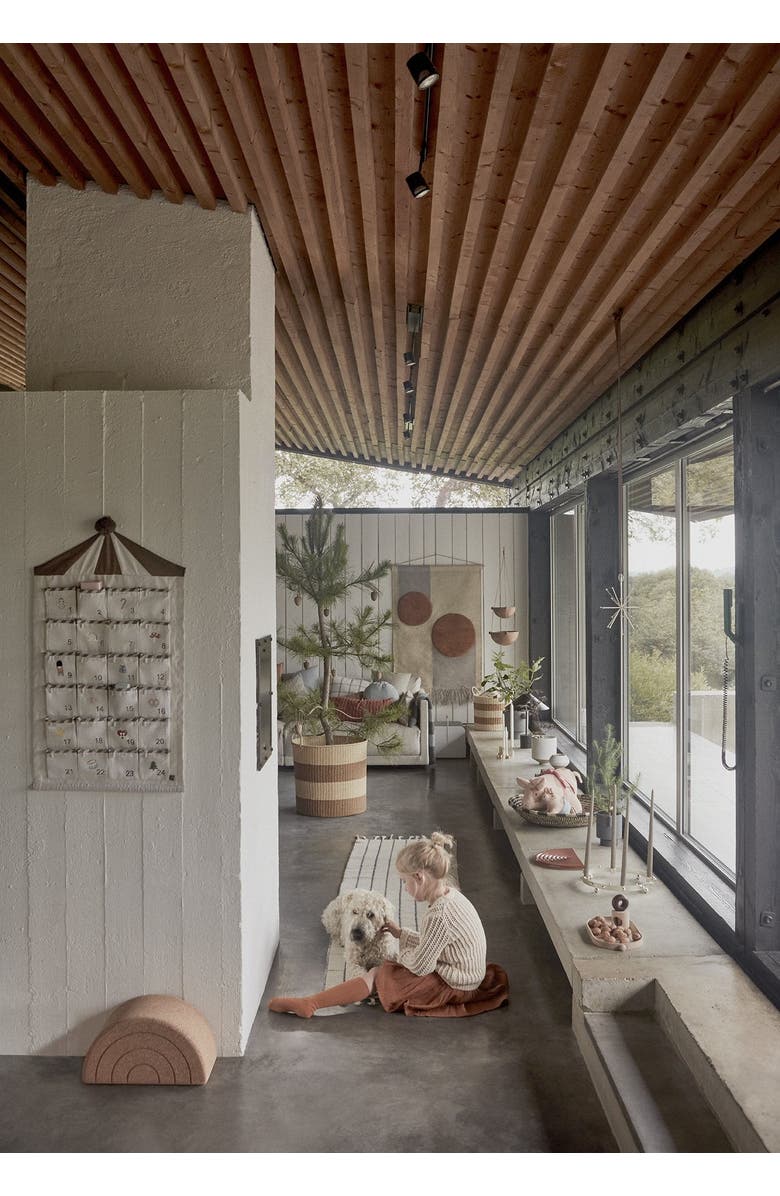 OYOY Pearl Advent Candleholder, Alternate, color, Silver