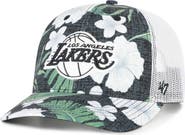 '47 Men's '47 Black Los Angeles Lakers Beach Side Trucker Adjustable Hat