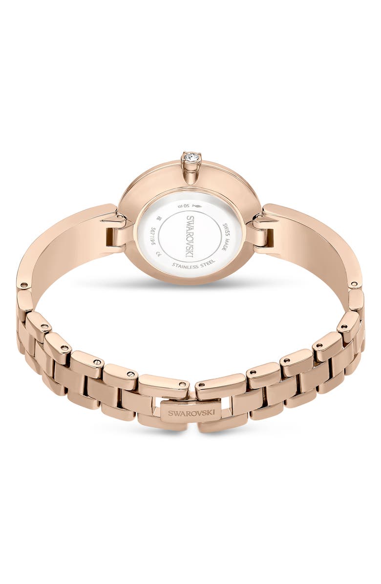 Swarovski Illumina Bracelet Watch, 27mm, Alternate, color, Gold