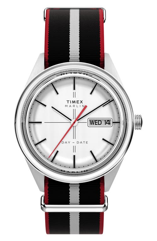 Timex ® Marlin® Jet Webbing Strap Watch, 38mm In Metallic
