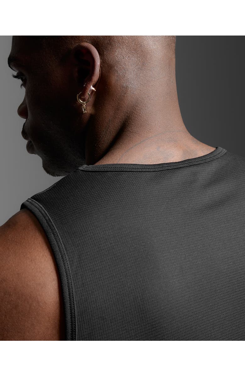 2XU Aero Tank, Alternate, color, Black/Silver Reflective