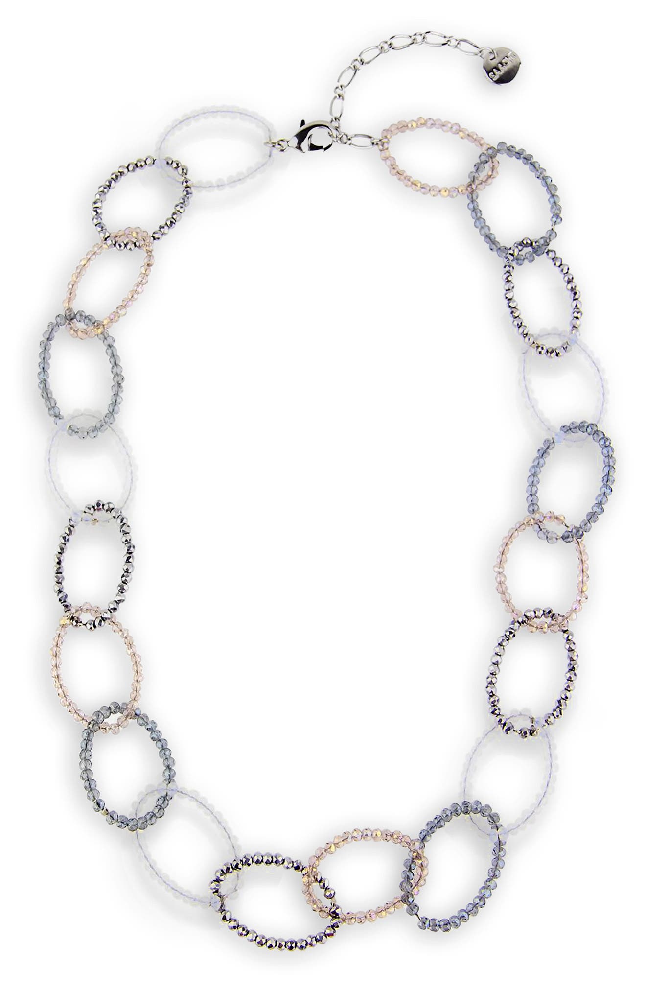 SAACHI Sampark Beaded Oval Link Necklace
