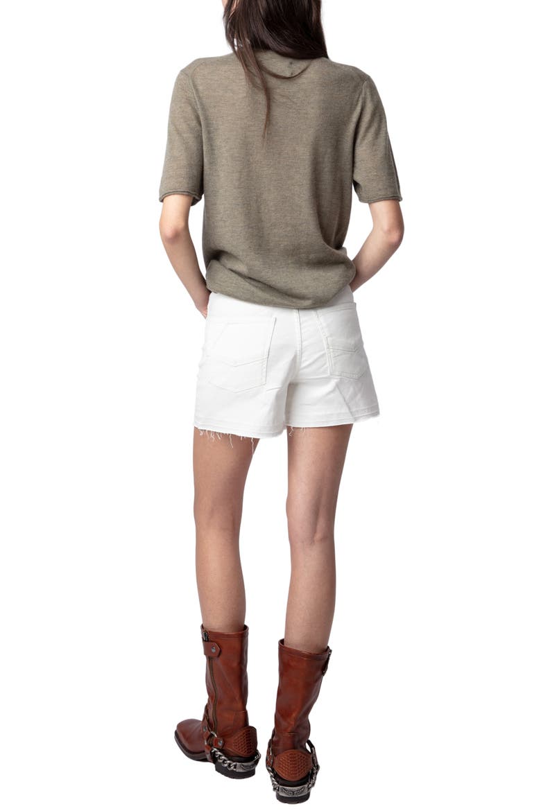 Ida Mon Amour Cashmere Sweater, Alternate, color, KHAKI