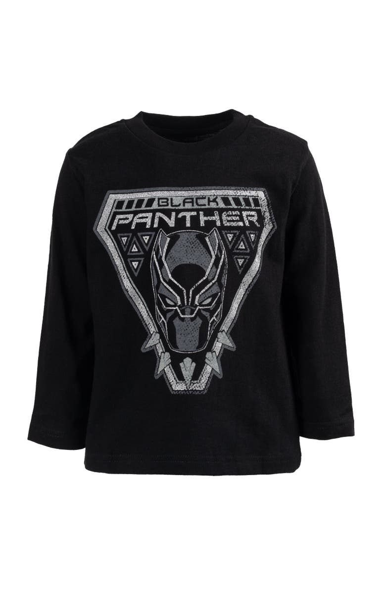 Marvel 2-Pack Long Sleeve T-Shirts, Alternate, color, Black Panther