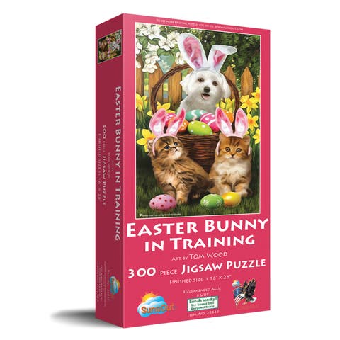 Easter Bunny in Training 300 piece Jigsaw Puzzle for Adults