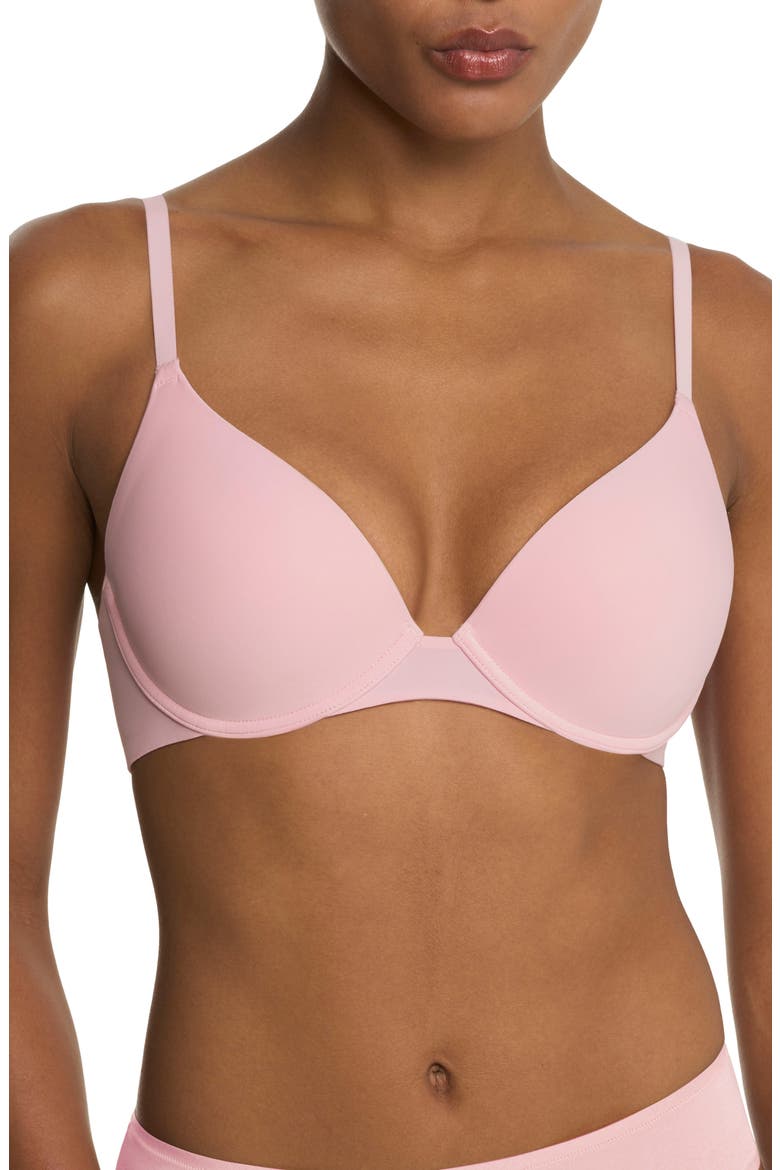 Minimal Push Up Convertible Underwire Bra, Main, color, PRFCT PINK