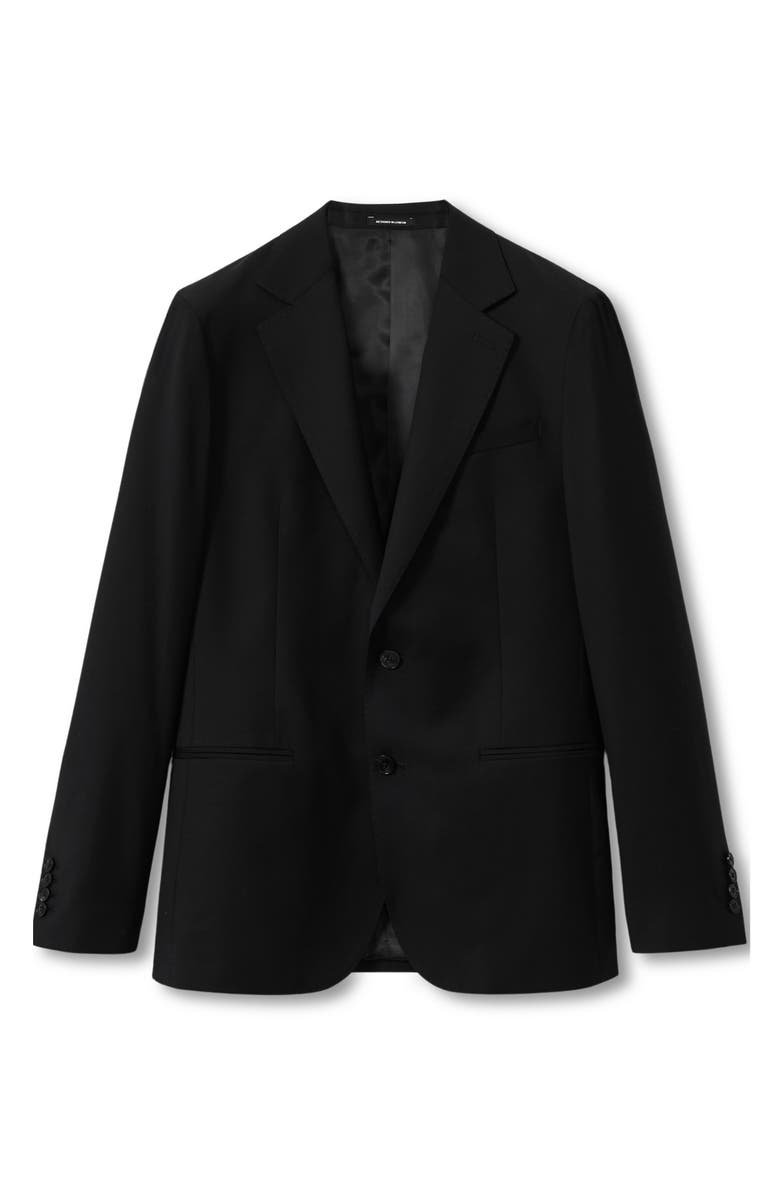Reiss Aspire Black Wool Suit Jacket, Alternate, color,
