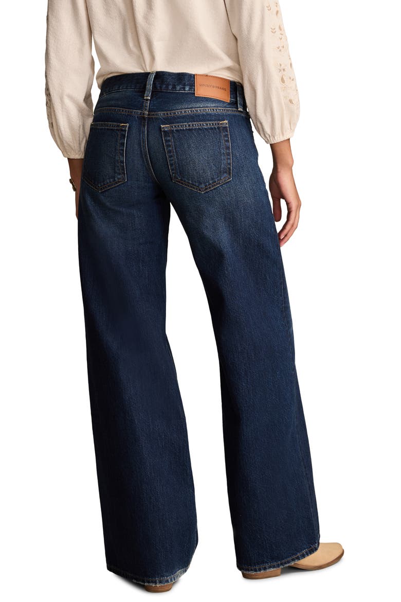 Ultra Low Rise Baggy Wide Leg Jeans, Alternate, color, DARK INK WASH