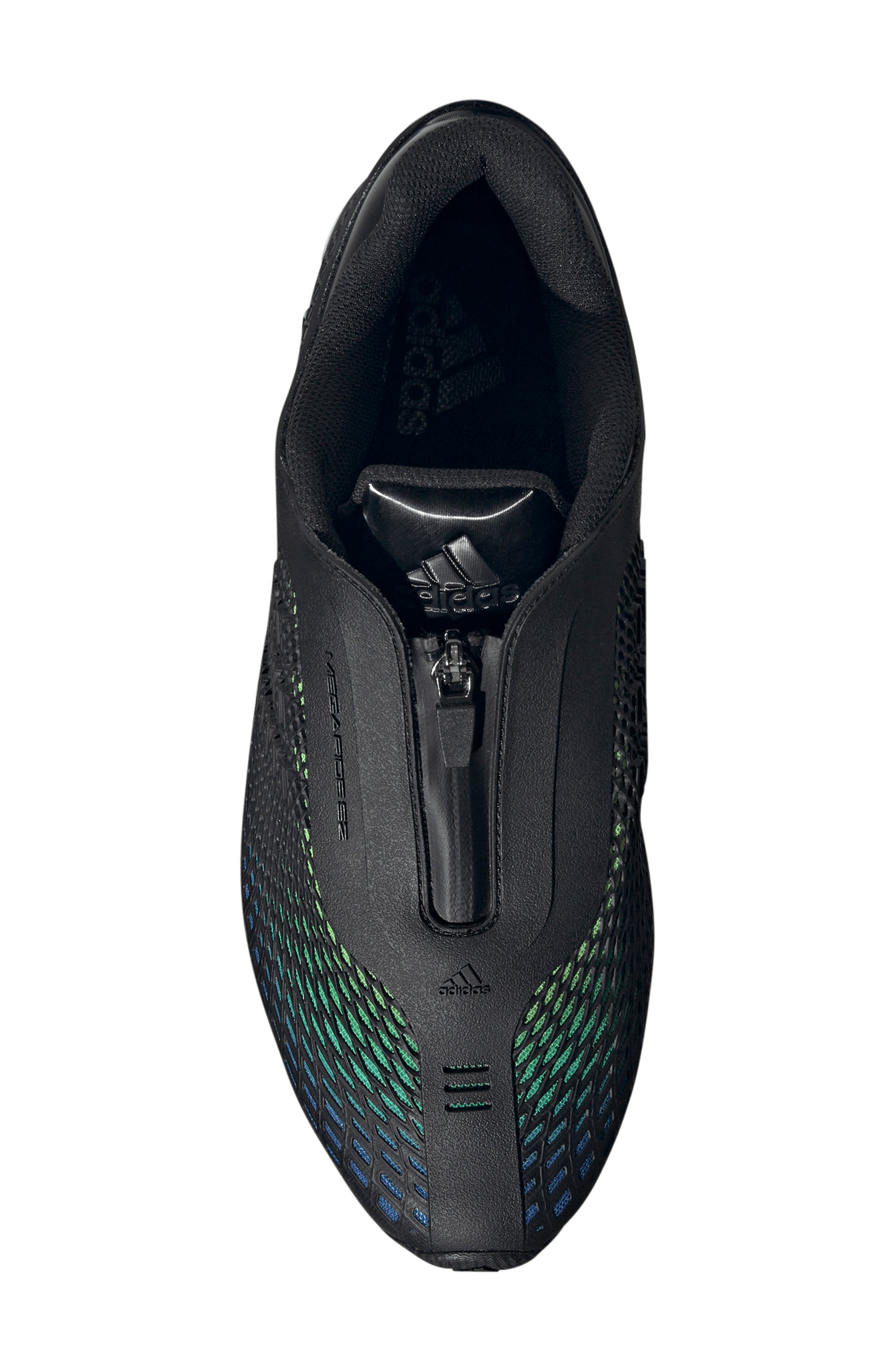 adidas Megaride S2 Zip Sneaker, Alternate, color, Core Black/ Screaming Green