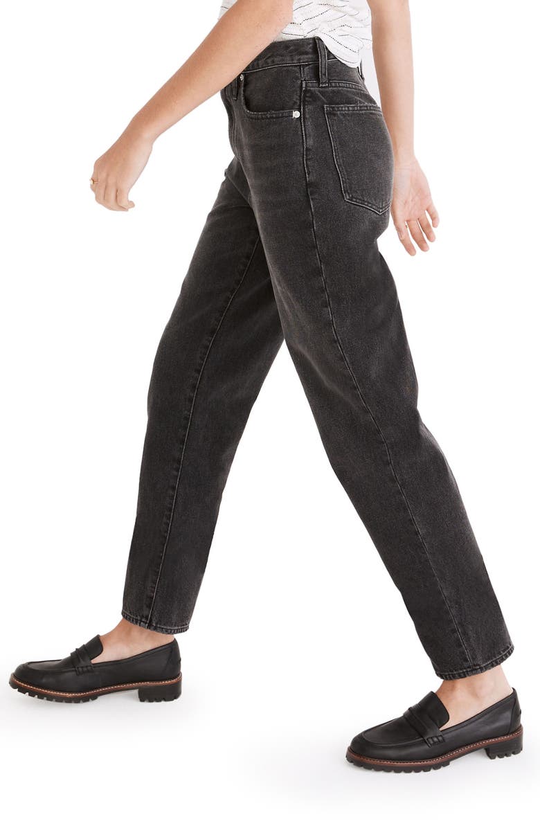 Madewell Baggy High Waist Tapered Jeans, Alternate, color, 