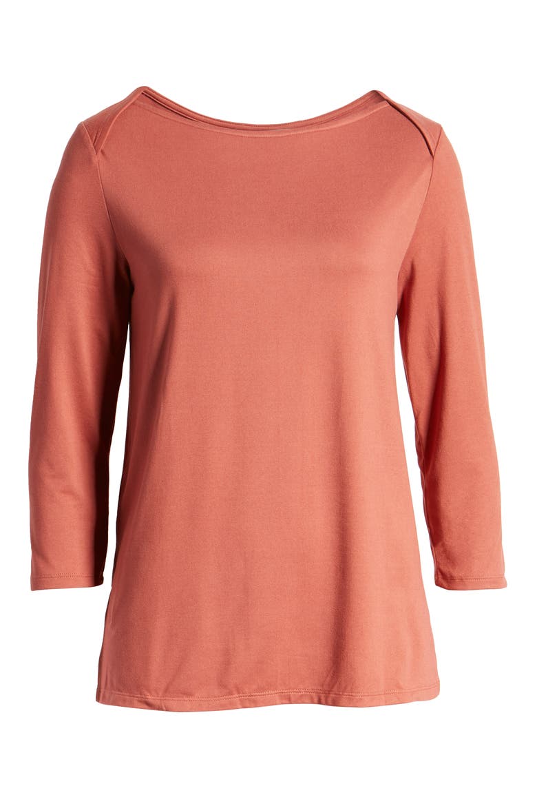 Jennifer Butter Envelope Neck Top, Alternate, color, MARSALA