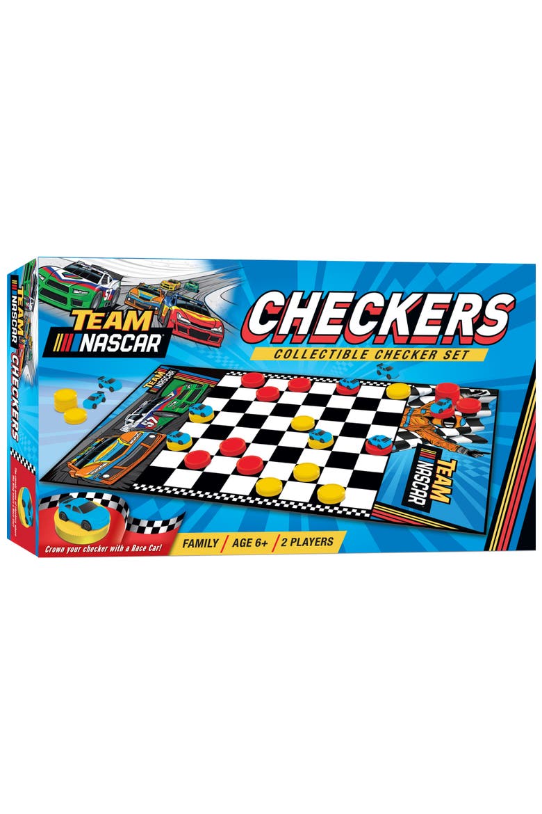 NASCAR Checkers Board Game, Main, color, Multicolor